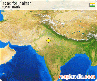  road for jhajhar satellite map