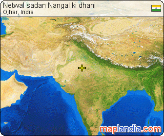 Netwal sadan Nangal ki dhani satellite map
