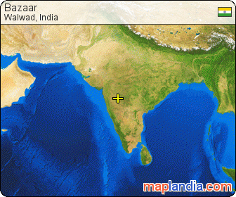 Bazaar satellite map