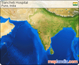 Sancheti Hospital satellite map