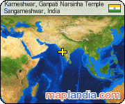 Karneshwar, Ganpati Narsinha Temple satellite map