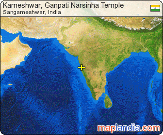 Karneshwar, Ganpati Narsinha Temple satellite map