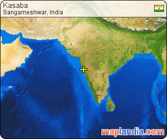 Kasaba satellite map