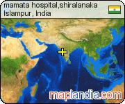 mamata hospital,shiralanaka satellite map