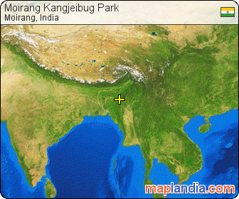 Moirang Kangjeibug Park satellite map