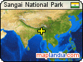 Sangai National Park satellite map