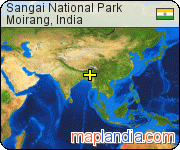 Sangai National Park satellite map