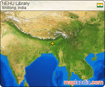 NEHU Library satellite map