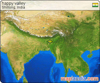 happy valley satellite map