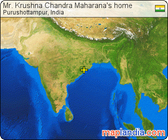 Mr. Krushna Chandra Maharana's home satellite map