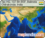 Tac HQ, 107 Bn BSF, Balimela  satellite map