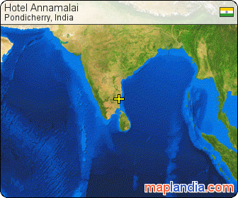 Hotel Annamalai satellite map