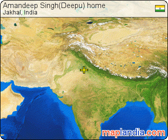Amandeep Singh(Deepu) home satellite map