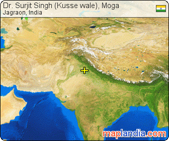 Dr. Surjit Singh (Kusse wale), Moga satellite map