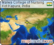 Malwa College of Nursing  satellite map