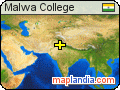 Malwa College satellite map