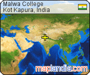 Malwa College satellite map