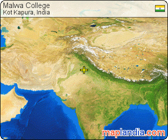 Malwa College satellite map