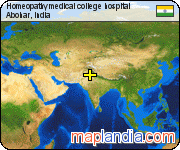 Homeopathy medical college hospital satellite map