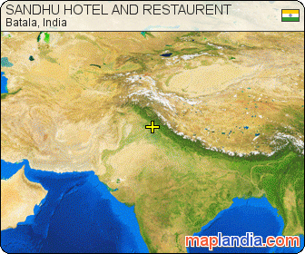 SANDHU HOTEL AND RESTAURENT satellite map