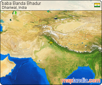baba Banda Bhadur satellite map