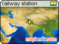railway station satellite map