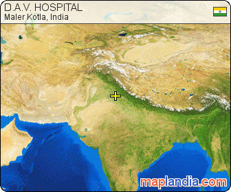 D.A.V. HOSPITAL satellite map