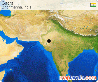 Gadra satellite map