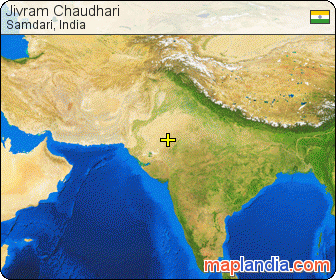 Jivram Chaudhari satellite map