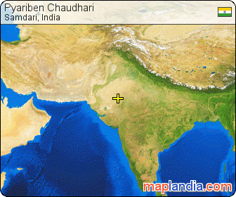 Pyariben Chaudhari satellite map