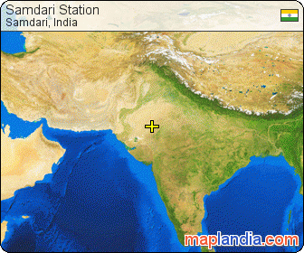 Samdari Station satellite map