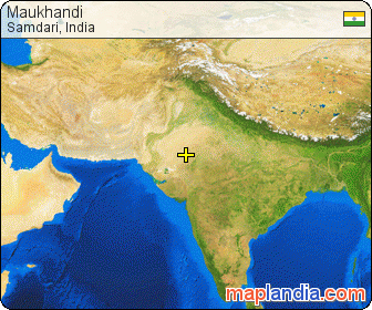 Maukhandi satellite map