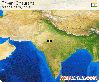 Triveni Chauraha satellite map