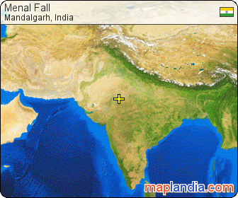 Menal Fall satellite map