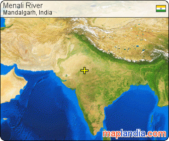 Menali River satellite map