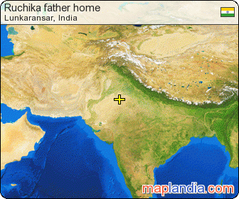 Ruchika father home satellite map