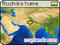 Ruchika home satellite map