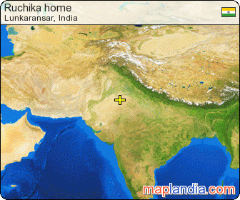 Ruchika home satellite map