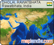 DHOLAI, RAWATBHATA satellite map