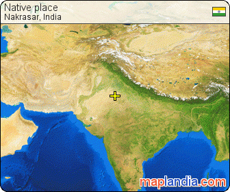 Native place satellite map