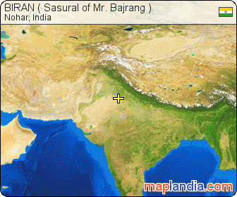 BIRAN ( Sasural of Mr. Bajrang ) satellite map