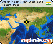 Mandir Thakur Ji Shri Saras Bihari  satellite map