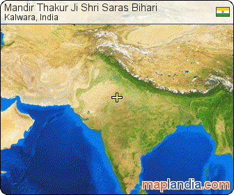 Mandir Thakur Ji Shri Saras Bihari  satellite map