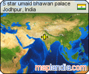 5 star umaid bhawan palace satellite map