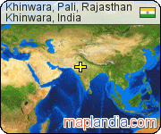 Khinwara, Pali, Rajasthan  satellite map