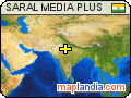 SARAL MEDIA PLUS satellite map