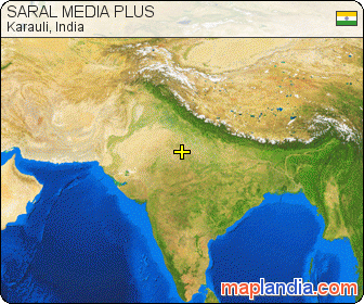 SARAL MEDIA PLUS satellite map