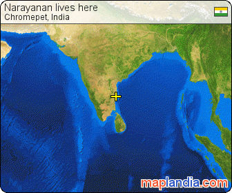 Narayanan lives here satellite map