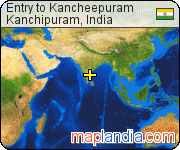 Entry to Kancheepuram satellite map