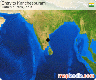 Entry to Kancheepuram satellite map